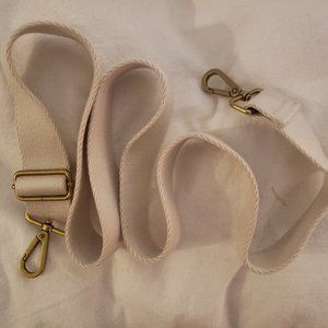 Madewell camera bag crossbody strap in white webbing